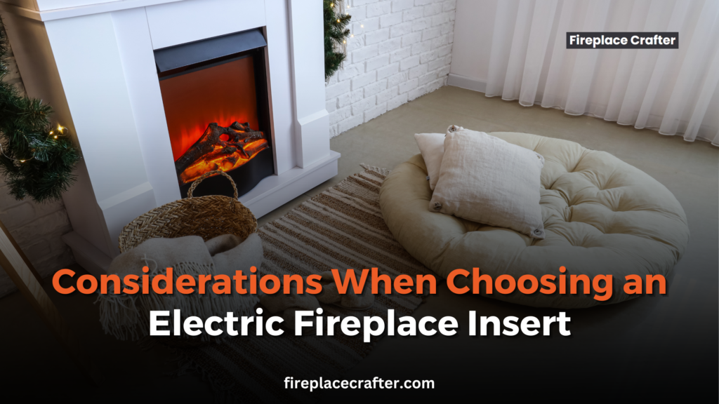 Considerations When Choosing an Electric Fireplace Insert