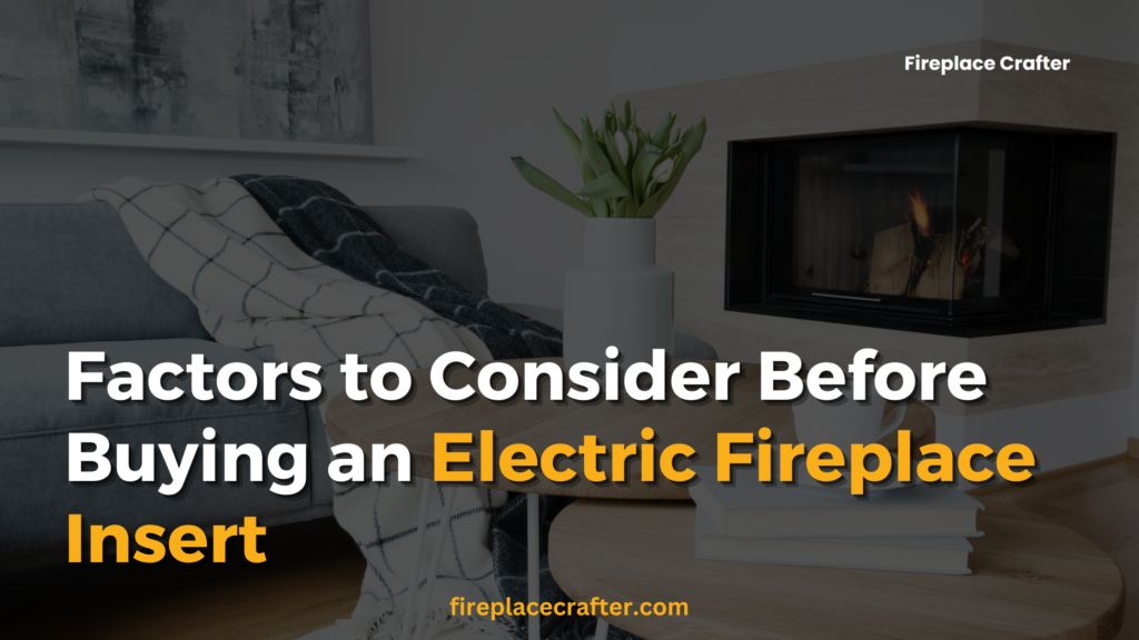 Factors to Consider Before Buying an Electric Fireplace Insert