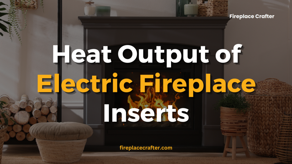 Heat Output of Electric Fireplace Inserts