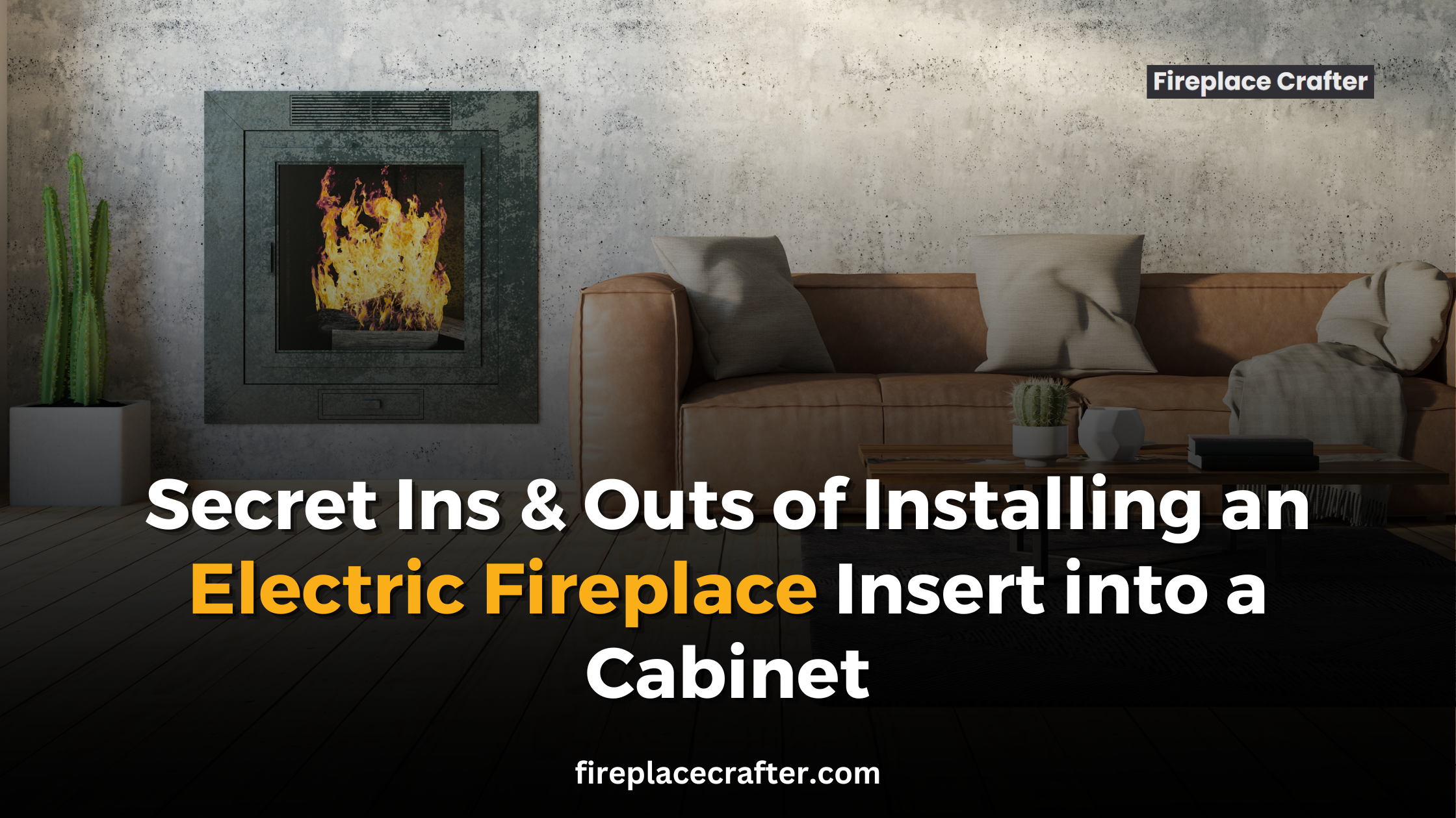 Secret Ins & Outs of Installing an Electric Fireplace Insert into a Cabinet