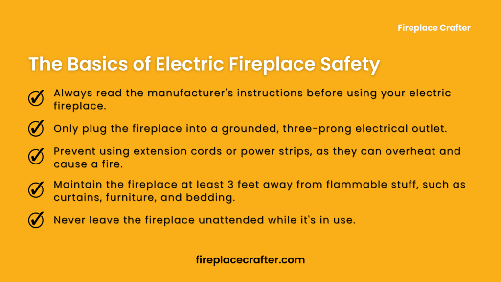 The Basics of Electric Fireplace Safety