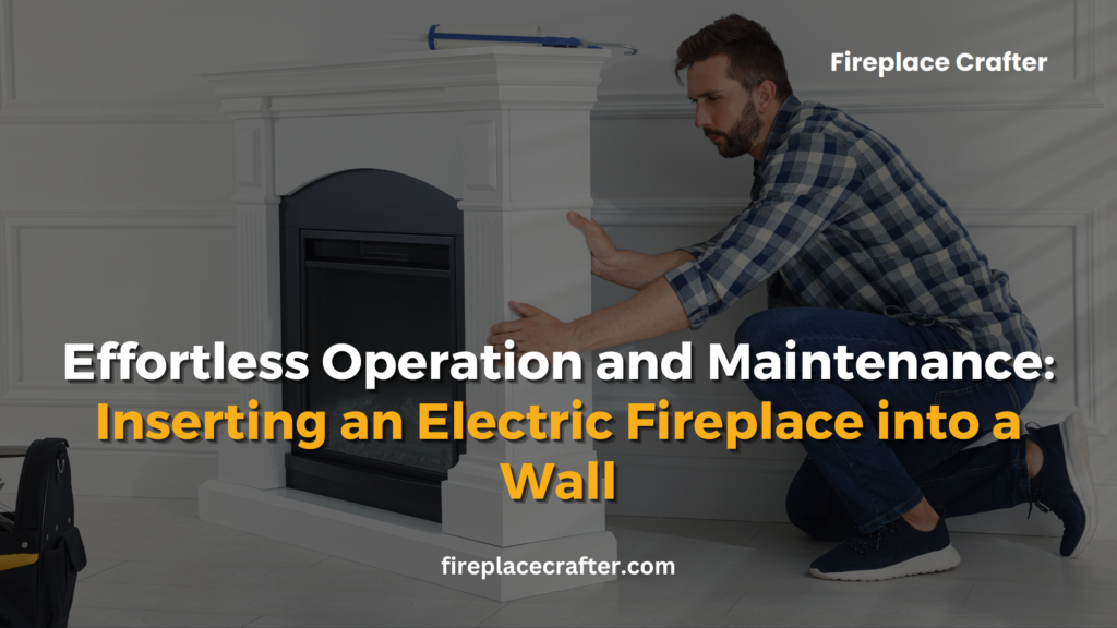 Effortless Operation and Maintenance Inserting an Electric Fireplace into a Wall