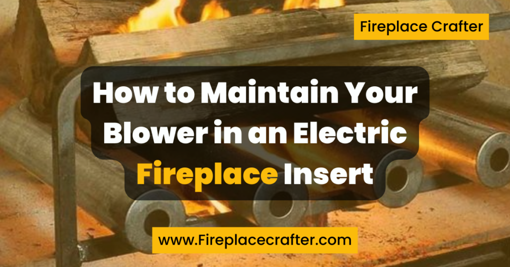 How to Maintain Your Blower in an Electric Fireplace Insert